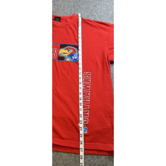 2 Kansas Jayhawks Tshirts Red Starter and Blue 2012 Final Four SZ L - Picture 7 of 16
